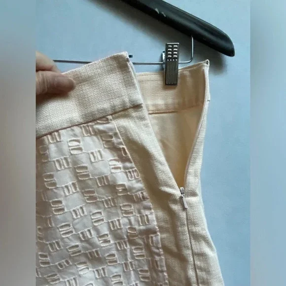 J Crew cotton eyelet basket weave peach coral shorts Sz 6 - Picture 4 of 8